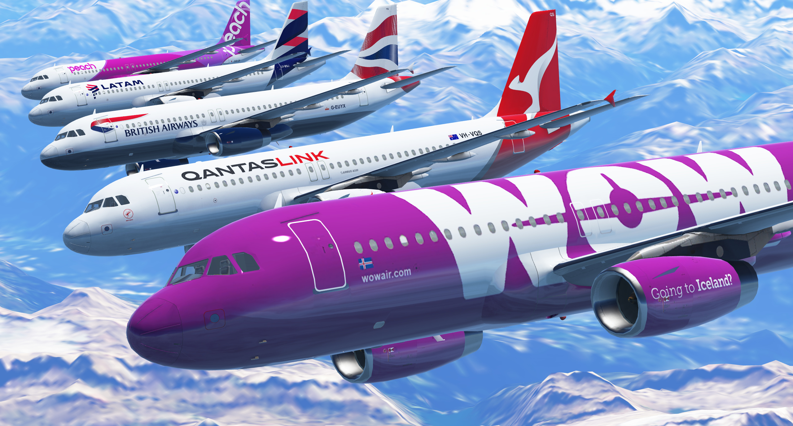 New A320 Liveries Available!